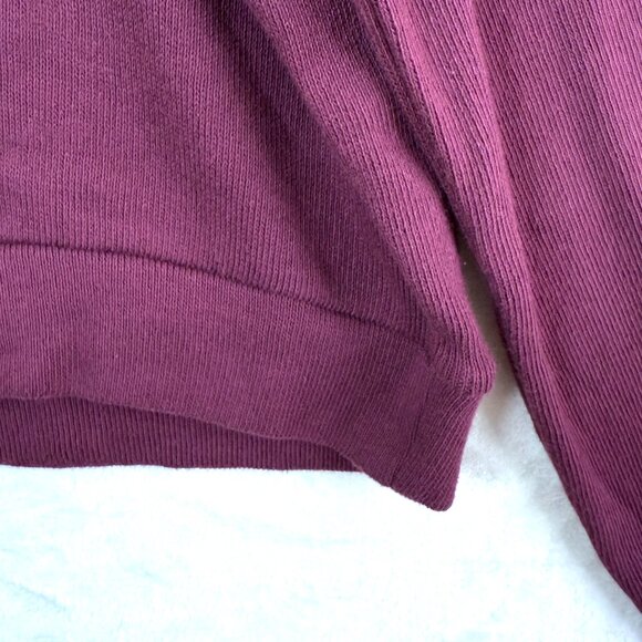 Free People FP Beach Sweater Womens L Purple Knit Pull Over Hooded Slouchy - Picture 4 of 8